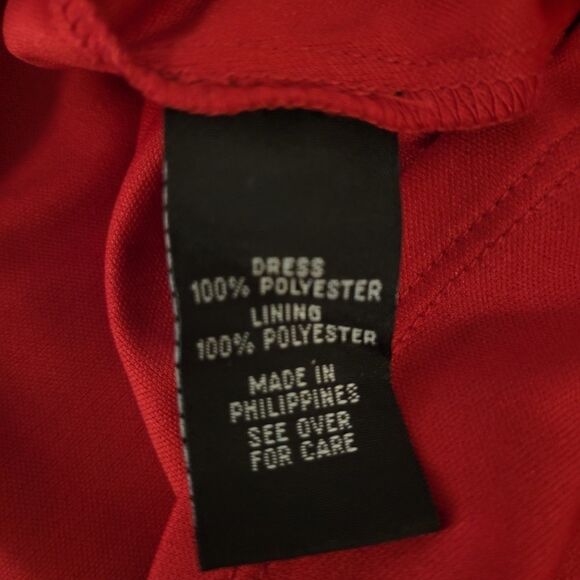 BCX Sleeveless Women's Red dress size : medium midi Pre-owned - Picture 5 of 8